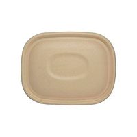 World Centric (CTL-SC-U3) Plant Fiber Lid for 20-48 Ounce Boxes, Beige 400 Per Case