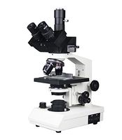 Radical 40-1500x Professional High Power Trinocular Medical Vet Student Biology Microscope w 3D Stage, Abbe Condenser, Variable Battery LED Illumination SEMI PLAN Objectives Slides Camera Port