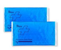 Reusable Crystal Blue Gel Ice Cold Pack Compress - (2 Pack) - Reusable Vinyl Provides Instant Pain Relief, Rehabilitation and Therapy from Injuries
