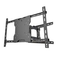 Crimson AU65WP20 World Thinnest Articulating Arm For 13" to 65" Flat Panel Screens With Double Stud Wall Plate For Attaching Two Studs On 16" and 20" Centers, 80lb (36kg) weight capacity