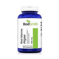 Premium Red Marine Algae 450mg Supplement 200 Capsules Natural Plant Based Source of Magnesium & Calcium and Trace Minerals Supports Immune System and Much More! (Mineral) (Rojo Algas Marinas)