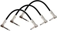 StageMASTER 6 Inches Guitar Cable - Angle-Angle, 3-Pack