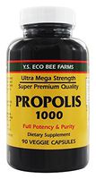 YS Organics Eco Bee Farms "Super Premium Propolis 1000 mg" -90 Caps 3 Pack