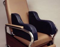 Lateral Stabilizers for Geri chair with soft support, Pair, 23.5"L x 14.5"H x 3"W; color: mauve