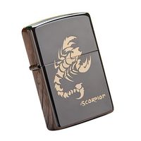 Zippo Scorpion 2 Bl Lighter/Genuine Authentic/Original Packing (6 Flints Set Free Gift)