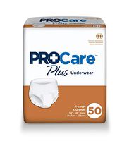 ProCare Plus Adult Underwear Pull On X-Large Disposable Heavy Absorbency, NU-514 - Pack of 50