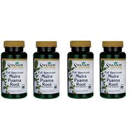 Swanson Muira Puama Root Sexual Health Virility Libido Boost Support Men's Women's Supplement 400 mg 90 Capsules (4 Pack)