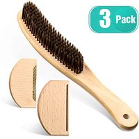 3 Pieces Wood Cashmere Comb and Wood Sweater Shaver Comb Combo Pack Fabric Sweater Shaver Lint Remover Comb with Lint Brush Multi-Fabric Shaver Removes Pilling, Fuzz and Lint from Garments