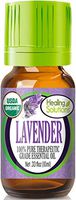 Organic Lavender Essential Oil (100% Pure - USDA Certified Organic) Best Therapeutic Grade Essential Oil - 10ml