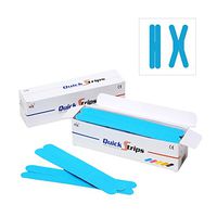 Nasara QuickStrips Precut Kinesiology Tape Strips - 8" X Pattern - 50: Light Blue