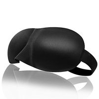 COGEEK 3D Soft Sleeping Eye Mask Padded Shade Cover Travel Relax Aid Blindfold (Black)