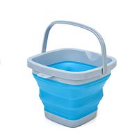 AODEW Portable Fishing Water Pail Plastic Bucket Foldable Round Tub Collapsible Space Saving Outdoor Waterpot