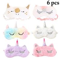 Eye Mask for Sleeping,Aniwon 6 Pack Unicorn Sleep Mask Night Blindfold Eye Cover Eyeshade Sleep Eye Mask for Girls Women Kids (6 pcs)