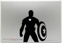 Captain America Full Body- Decal Sticker for MacBook, Air, Pro All Models