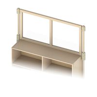 KYDZ Suite 1580JCTPL Upper Deck Divider, See-Thru