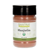 Banyan Botanicals Manjistha Powder, Spice Jar - USDA Organic - Rubia cordifolia - Cleanses The Blood & Lymph - Ayurveda
