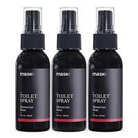 Mask Toilet Spray, Sanitizer, Moroccan Rose, 2-Ounce (3-Pack), Deodorizer Bathroom Spray