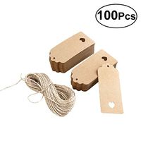 Printable Tags Hanging Tags Kraft Paper for Wedding Party Decoration 100pcs