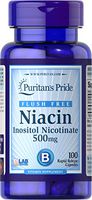 Puritan's Pride Flush Free Niacin 500 mg-100 Capsules