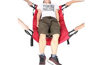 Fushida Multi-Function Transfer Blanket with Handles, Water Resistant Bed Transfer Pad, Hospital Positioning Cushion Gift for Bariatric Elderly,Parkinson,Bedridden Patients(Red, FYH261)