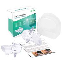 Anti Mouth Snoring Tongue device, Clear Soft Silicone Tongue Case Cover gets a Zen Sleep(2 Pack)