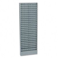 Buddy Products Adjustable Jumbo Time Card Rack, Steel, 24 to 72 Pockets, 6.25 Inch Pocket Height, 4.25 to 12.75 Inch Pocket Width, Gray, (0805-1)