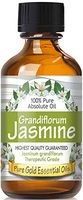Pure Gold Jasmine Grandiflorum Absolute Essential Oil, 100% Natural & Undiluted, 60ml