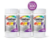 Centrum Silver Women, Multivitamin/Multimineral Supplement Tablet, Vitamin D3, Age 50+, 100 Count, Pack of 3