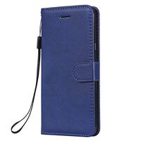 Lomogo Leather Wallet Case for LG K40/Solo LTE/Harmony 3 with Stand Feature Card Holder Magnetic Closure, Shockproof Flip Case Cover for LG K12 Plus/X4 (2019) - LOKTU100209 Blue