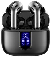 TAGRY Bluetooth Headphones True Wireless Earbuds 60H Playback LED Power Display Earphones with Wireless Charging Case IPX5 Waterproof in-Ear Earbuds with Mic for TV Smart Phone Computer Laptop Sports