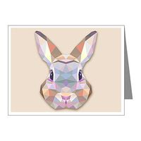 Note Card Triangle Bunny Rabbit