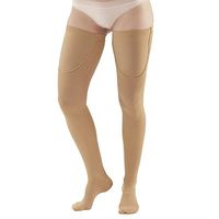 Ames Walker AW Style 220 Anti Embolism 18 mmHg Closed Toe Thigh Highs Beige MD