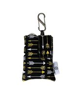 PumpCases Designer Insulin Pump Case w/Carabiner Clip (t:Flex, Black Gold Arrows)