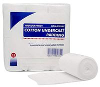 AMZ Medical Cotton Undercast Padding 6" x 12 yds. Pack of 6 Rolls of 100% Soft, Cotton Bandage. Easy to Use Cotton Ply Rolled Hand Wrap Dressing. Non-Sterile. Latex Free.