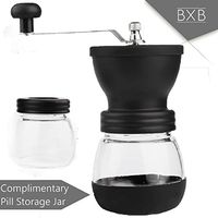 BXB Multiple Pill Crushing Hand-Held Pill Grinder + Extra Pill Container | Mini Pulverizer to Crush Tablets into Fine Powder for People Who Can't Swallow Medicine, Children, Pets | Portable