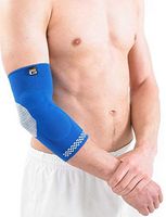 Neo G Elbow Support - for Arthritis Relief, Joint Pain, Tendonitis, Elbow Injury, Recovery, Sports, Tennis - Multi Zone Compression Sleeve - Airflow Plus - Class 1 Medical Device - Large - Blue