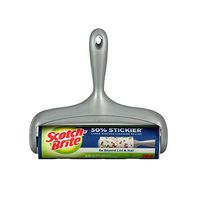 Scotch-Brite 50% Stickier Large Surface Roller, Works Great on Dog, cat, and Other Animal Hair, 60 Sheets