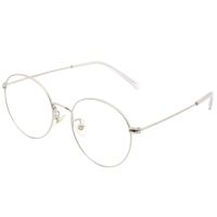 Cyxus Retro Round Blue Light Filter Glasses Vintage Anti Eyestrain Redness Metal Frame (8090T18, Silver Frame)
