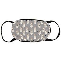 Fashion Earloop Face Covers, Anti-Dust Pollenm Smog Face and Nose Cover with Adjustable Elastic Strap, Akita Dog Triangles Pattern Cover