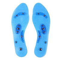 Insoles for Women ＆ Men, Magnetic Therapy Massaging Mindinsoles Acupuncture Insoles, Effective Relieve Feet Fatigue Accupressure Insoles Washable and Cutable (Blue)