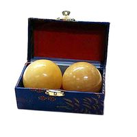 JapanBargain S4505, Large Marble Stone Chinese Meditation Healthy Medicine Balls Set, 2.5-inch