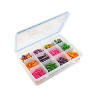 GMS 12 Compartment Travel and Storage Pill Organizer - Durable BPA-Free Spill-Proof Plastic, with Small and Large Compartments Moisture-Proof Silicone Seal Design and Clear Display for Easy Removal