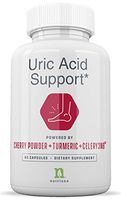 Uric Acid Cleanse Support Tart Cherry Capsules – Tart Cherry Juice Extract 2500 mg with Turmeric and Celery Seed Extract for Joint and Kidney Support – 60 Tart Cherry Concentrate Capsules