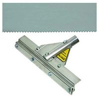 Midwest Rake 78114 16" Application Squeegee Frame with 1/4" Notched Reversible EPDM Blade, Threaded Handle Adapter