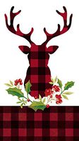 Cypress Home Plaid Stag Paper Guest Towel, 15 count
