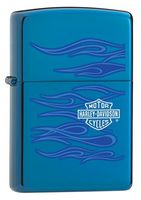 Zippo Harley-Davidson Lighter, Colored, Sapphire
