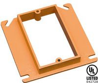 4 Inch Square Single Gang Low-Voltage Mud Ring