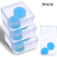 3 Pairs Silicone Ear Plugs Swimming Earplugs Waterproof Ear Plugs Noise Cancelling Earplugs with Storage Box for Adults Kids