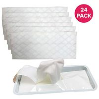 Think Crucial Replacement Thick Mop Pads – Compatible with Swiffer WetJet Mopping Pad Refill – Fits Swiffer WetJet Floor Spray Mop Model - Bulk (24 Pack)