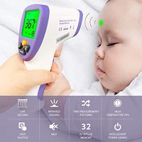 Digital Forehead Infrared Thermometer, Non-Contact Forehead Ear Fever Thermometer for Kids and Adult - FDA Approved